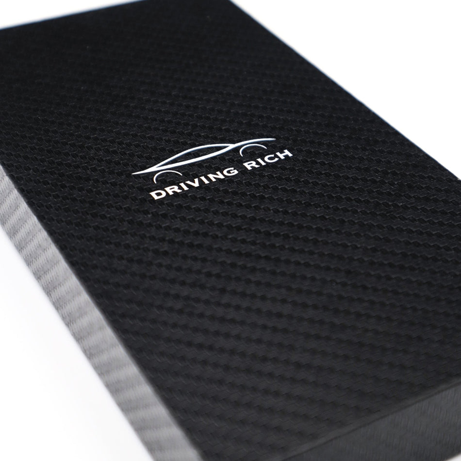 Drivingrich carbon fiber money clip packaging and clean daily carry presentation